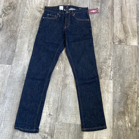 RVCA DAGGERS SLIM FIT DENIM JEANS - Picture 1 of 6